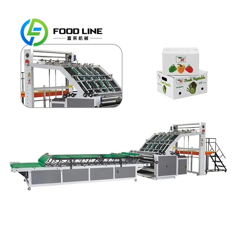 Automatic Corrugated Cardboard Carton Box Flute Laminating Machine Paper Product Making Machinery/flute Lamination Machine