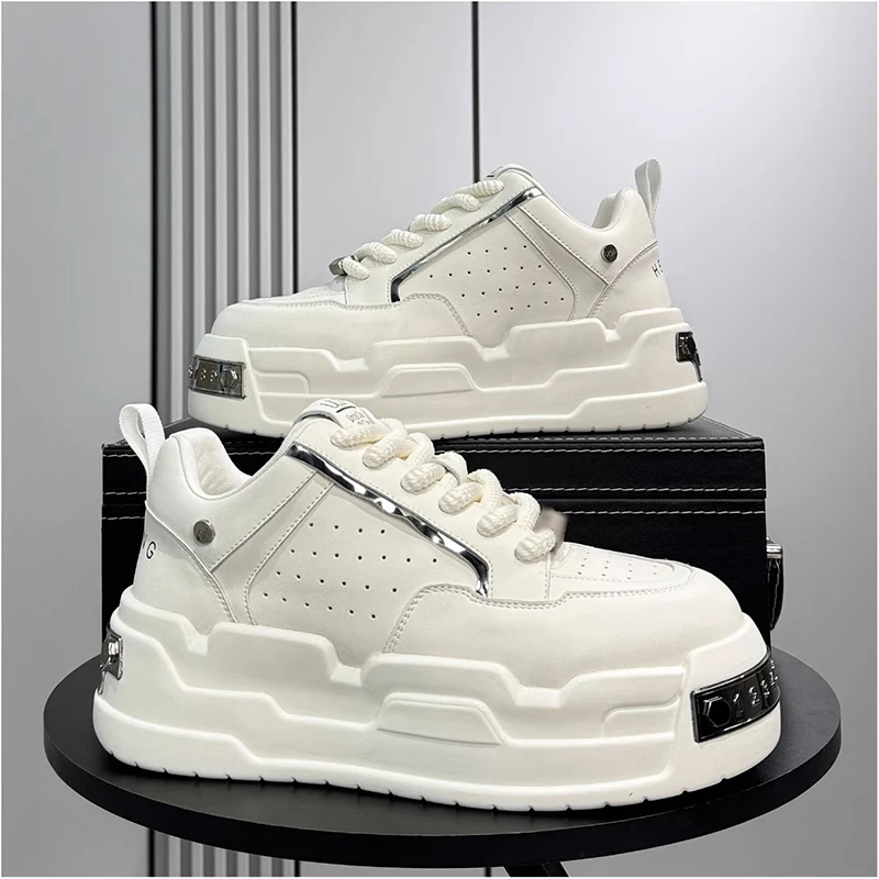 

Fashion Men Casual Shoes Platform Non-slip Man Walking Sneakers Lightweight Male Running Shoes Breathable Platform Sport Shoes
