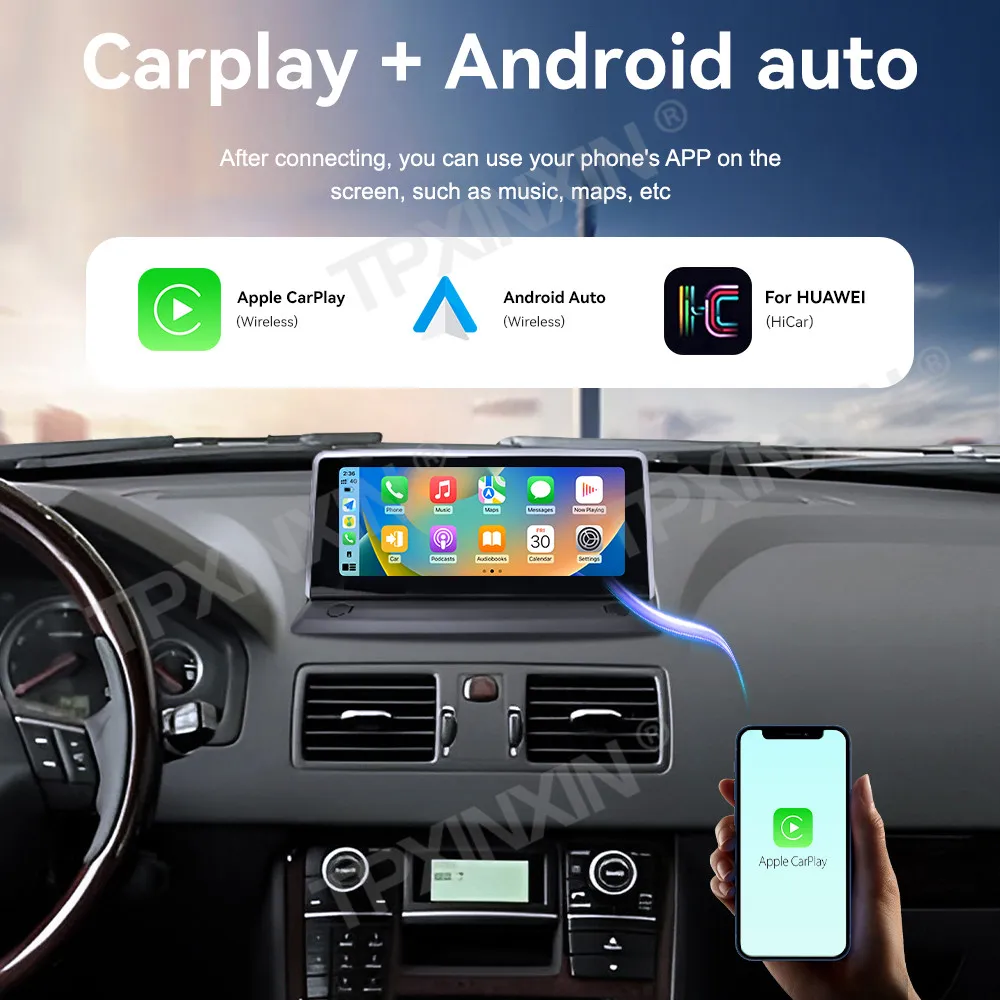 Android 13 Multimedia For Volvo XC90 2004~2013 GPS Navigation car radio Carplay 4G WIFI CARPLAY Android Auto(Wireless) Head Unit - view 6