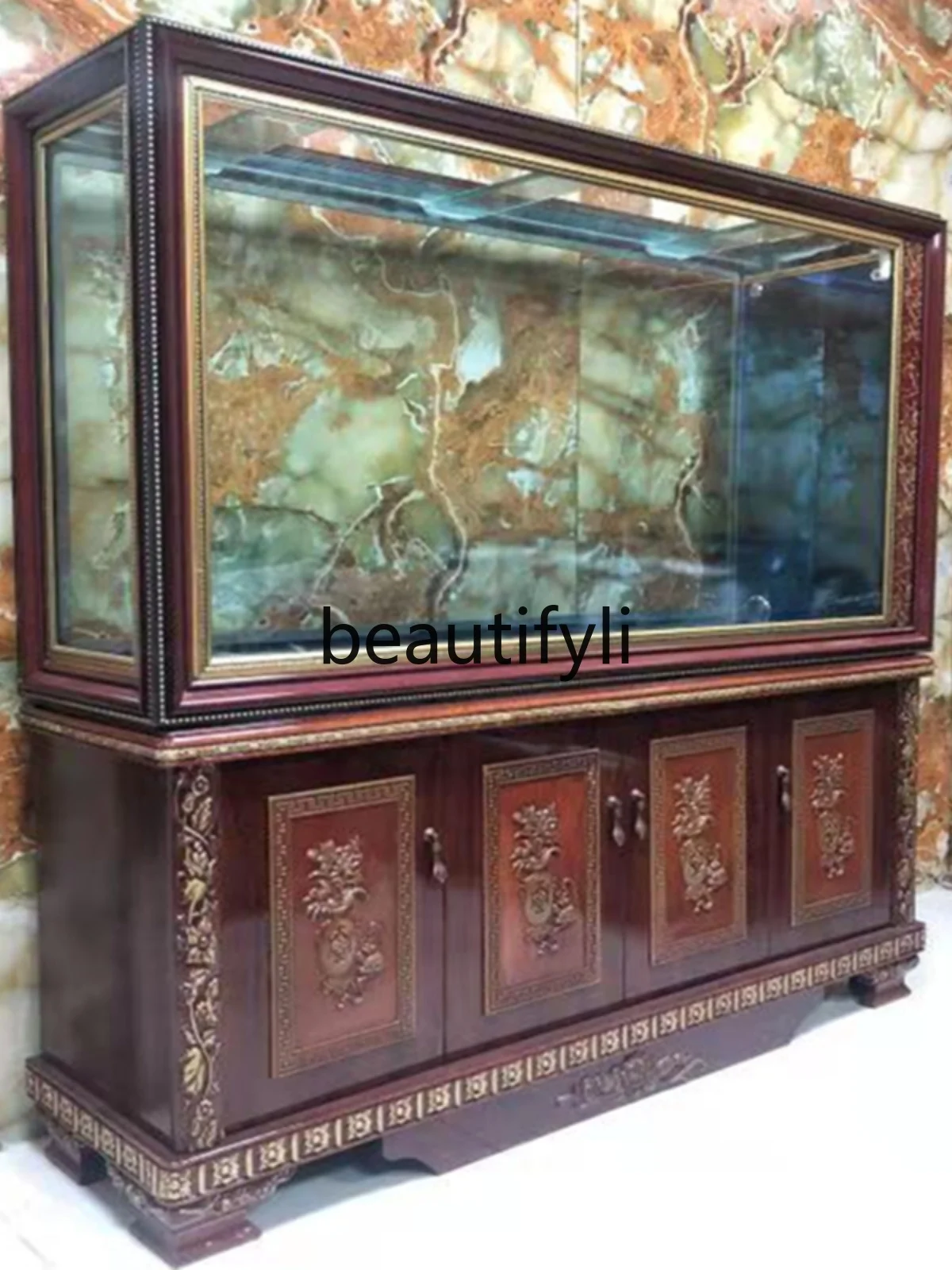 European fish tank aquarium living room household lazy oxygenation silent screen partition  ecological water free