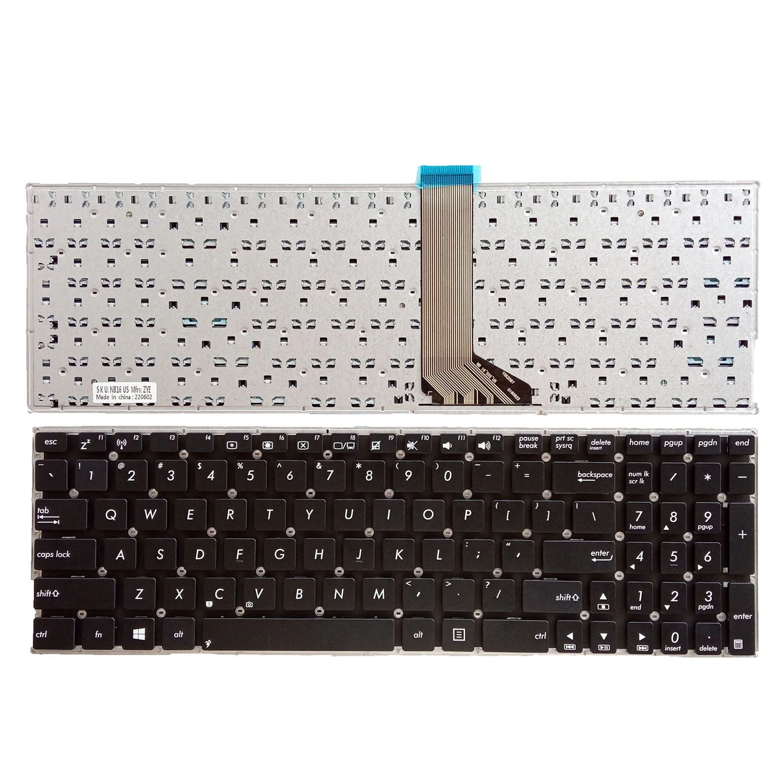 Nowa klawiatura amerykańska dla ASUS X555 X555L X555Y A555L F555L K555L X555L W509 W519 VM510