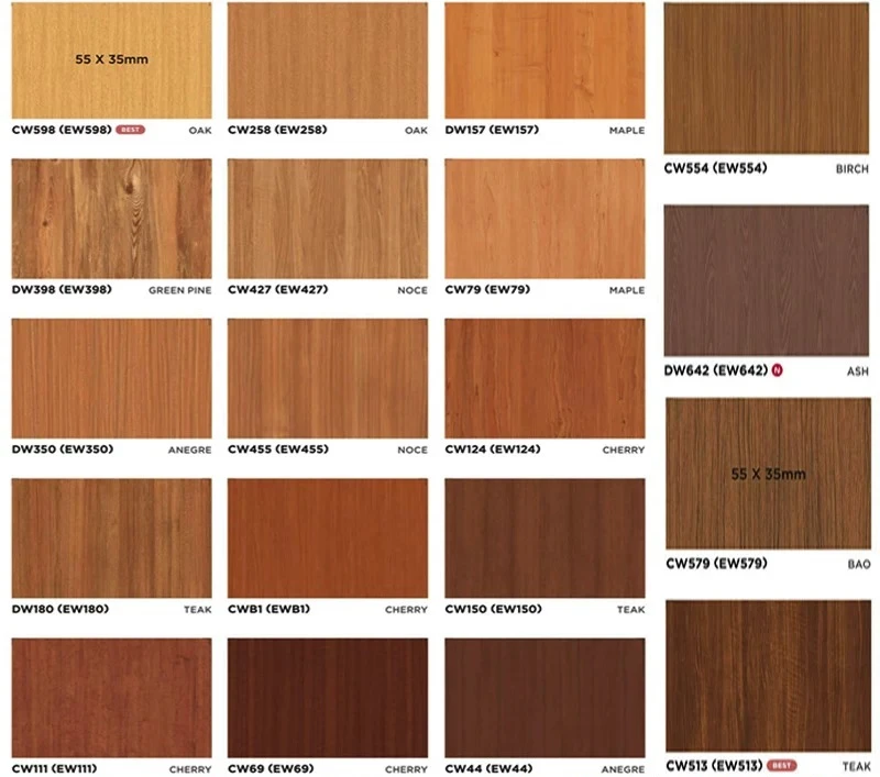 Wood grain sticker self-adhesive imitation wood engineering grade Boeing film hotel renovation film tooling wallpaper thickened