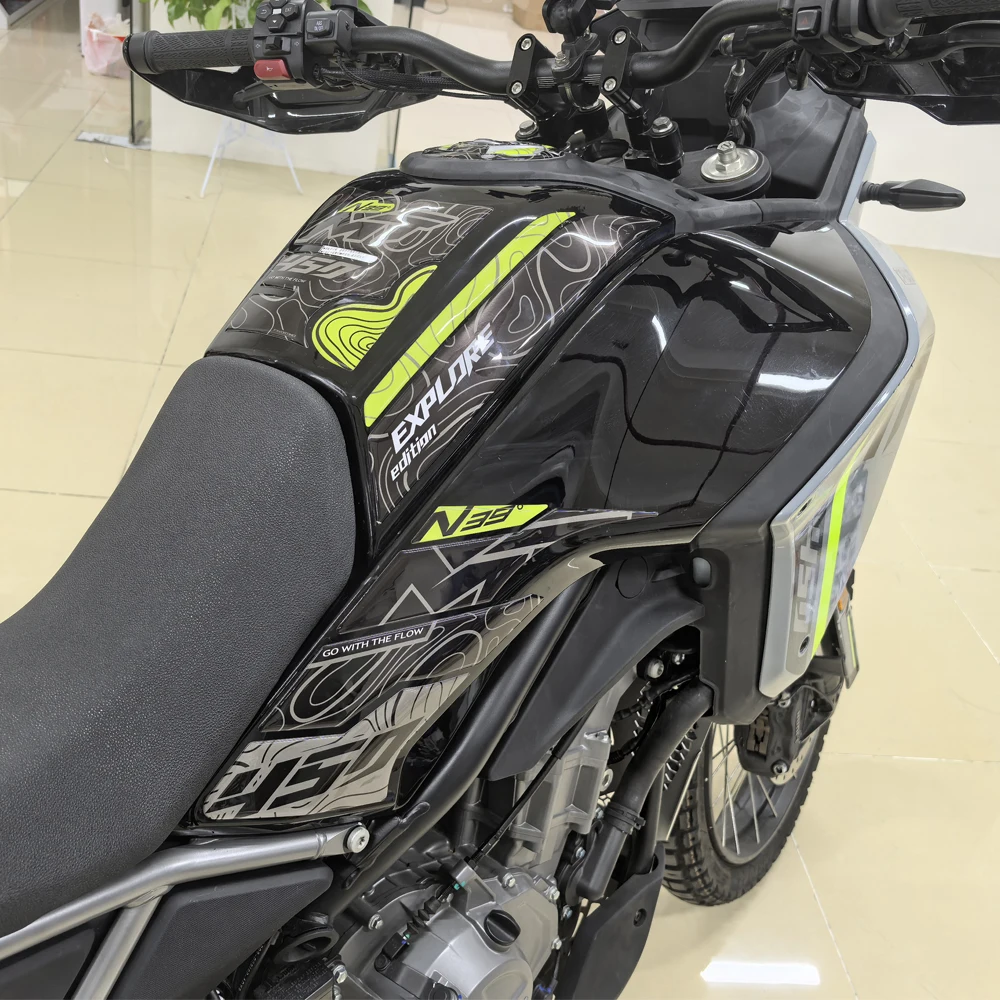 For CFMOTO 450MT Adv Bike Waterproof Protective Stickers Tank Pad Motorcycle Hand Guards 3D Epoxy Resin Sticker 2023-