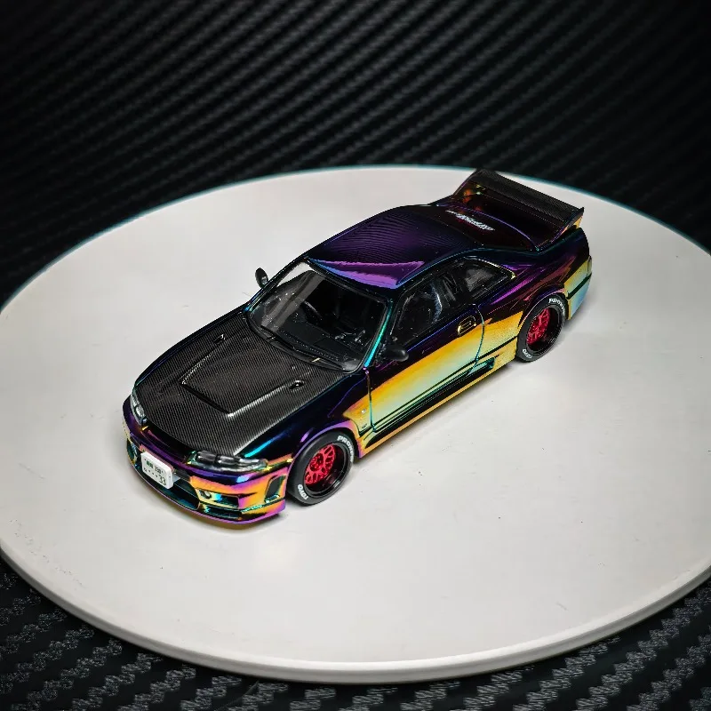 POPRACE 1:64 APAxpo 2025 งานแสดงสินค้าที่เมืองฝอซาน รุ่นลิมิเต็ดอิดิชั่น รถจำลองนิสสัน จีทีอาร์ อาร์33 ผลิตจากโลหะผสมหล่อขึ้นรูป ของเล่นสำหรับเด็กผู้ชาย