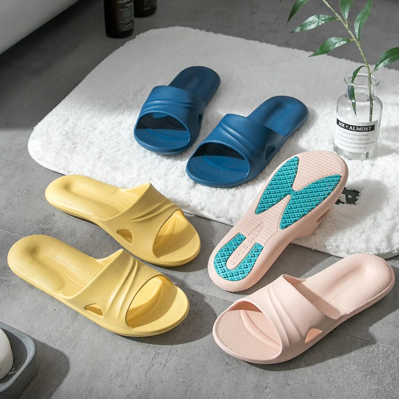 Simple Indoor Home Men\'s Bathroom Bathroom Bath Deodorant Elderly Special Anti-slip Slippers Women Pregnant Mute Wholesale