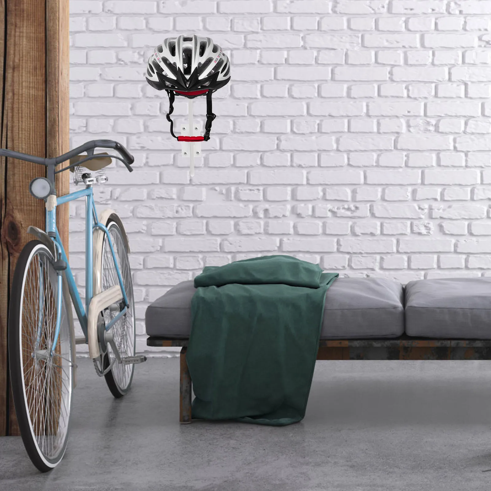 

2Pcs Motorcycle Rack Carbon Steel Material Home ganizer St Storage Shelves Wall MountHelmet Storage St Holders