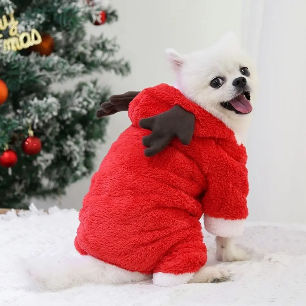 

Funny Thicken Dog Coat Hoodies Cartoon Warm Pet Cosplay Clothes Soft Comfortable Cat Jumpsuits for Cats and Dogs