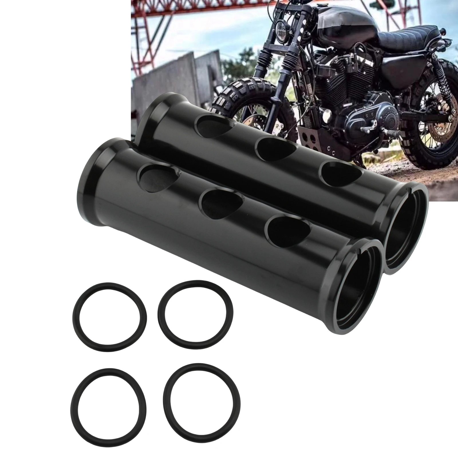 

Motorcycle Front Upper Fork Shock Absorber Boots Dust Cover For Harley Davidson Sportster XL883 XL1200 FXD 39mm X L 883 XL 1200