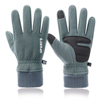 Warm Gloves Men Shaker Fleece Winter Padded and Thickened Windproof Anti-cold Outdoor Cycling Sports Touch Screen Gloves Ladies