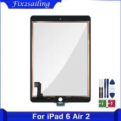 AAA+ TouchScreen For iPad Air 2 A1567 A1566 Touch Screen Panel Digitizer Front Glass Replacement Parts For iPad 6 Air 2 Air2