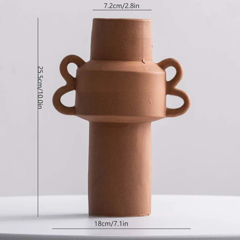Ceramic vase - Nordic minimalist design - Special for tulips - Dry flowers for water culture - Beautiful flower arrangement for