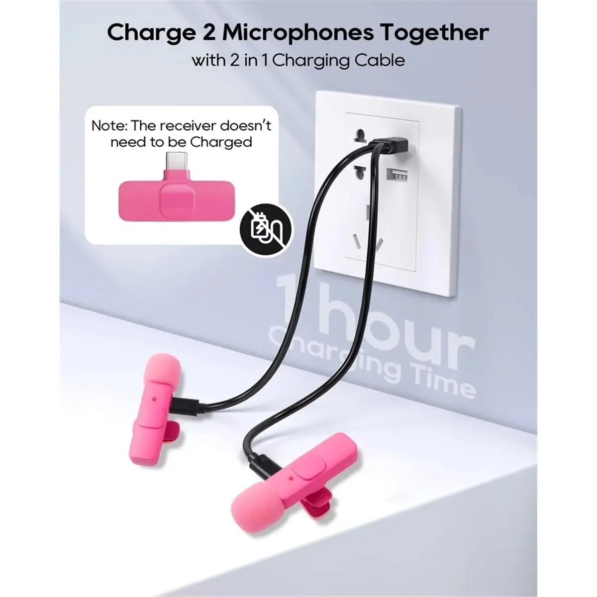 (A99Z] Wireless Lavalier Microphone Portable Audio Video Recording Mini Microphone for Android PC Camera Live Gaming Phone