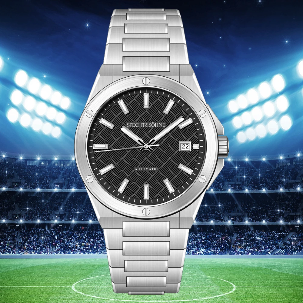 

Specht&Sohne 2024 New 40MM Men's Watches Automatic Watch Japan Miyota 8215 Movt Steel Sapphire Crystal Reloj Homb Waterproof