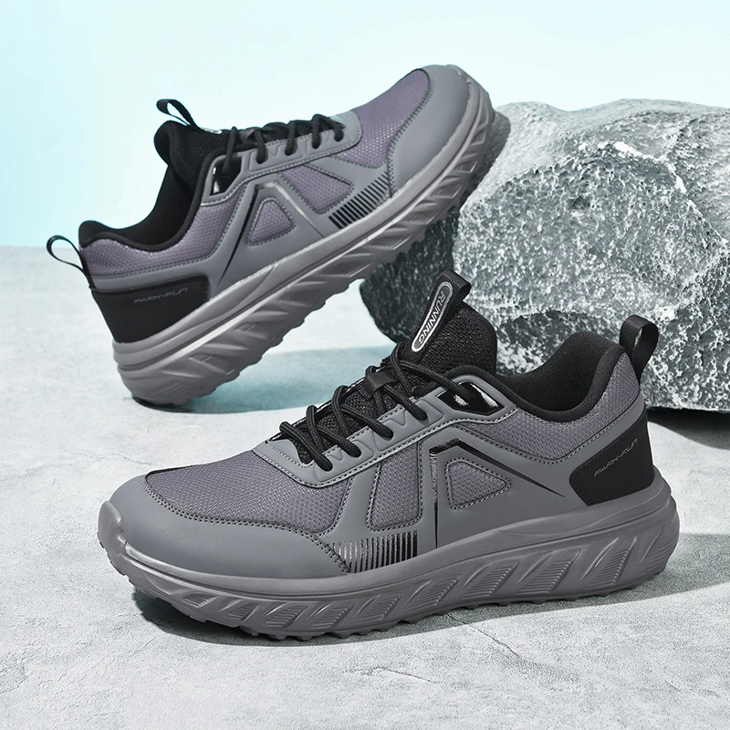 أحذية MAEDEF للرجال للمشي أحذية رياضية خفيفة الوزن ومسامية وغير قابلة للانزلاق ومريحة للتدريب الرياضي والمشي لمسافات طويلة للرجال
