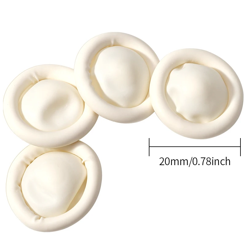 WUTA 32pcs 100% Natural Latex Finger Cots Craft Disposable Rubber Fingertip Nail Protection Cover Gloves Leather Sewing Easy