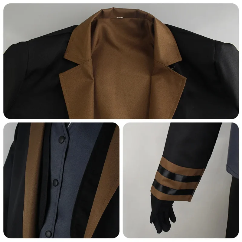 Nakahara Chuuya Cosplay Costume pour hommes adultes, olympiques d'Halloween, chemise, pantalon, manteau, chapeau, perruque, fête de carnaval, XC7843