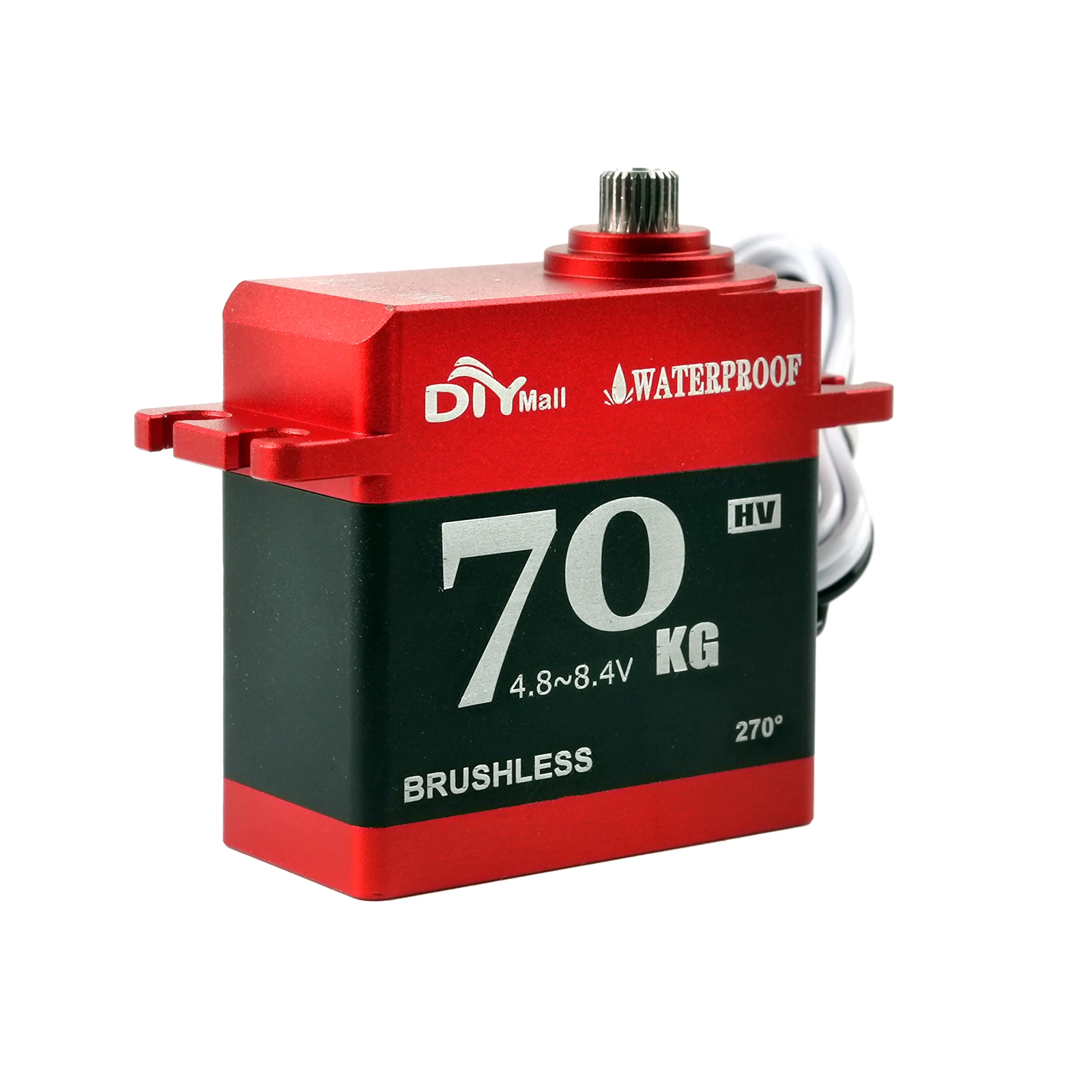 70kg High Torque Waterproof Digital Servo Brushless Metal Gear for 1/8 RC Car Crawler 4.8V 8.4V Wide Voltage Servo Motor