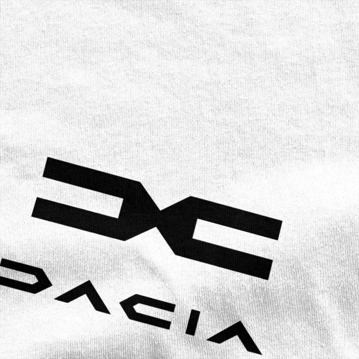 Dacia Black Logo T Shirt Summer Romanian Automotive Company Vintage T Shirts 100 Cotton Tshirt For Men Short-Sleeve Printed Tees