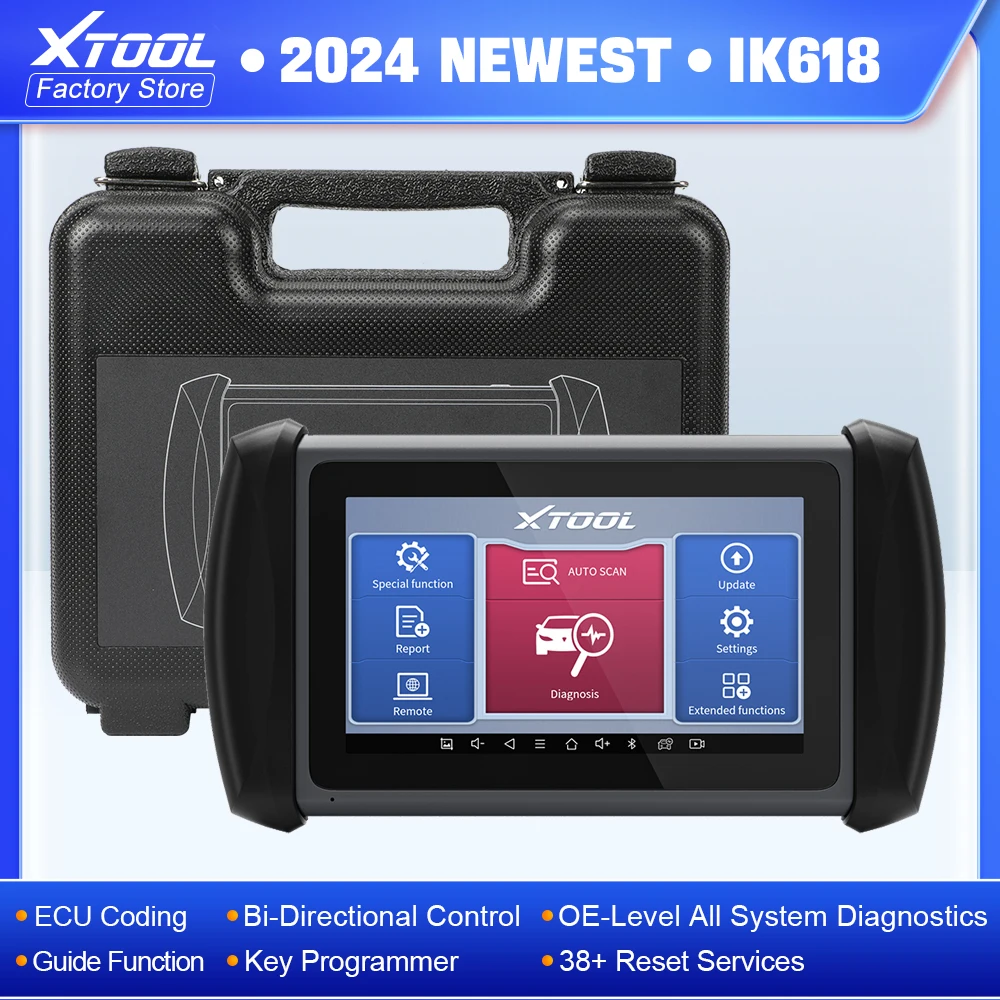 XTOOL InPlus IK618 Auto Key Programmer Same as X100 PAD3 Car Diagnostic Tool ECU Coding Immobilizer With KC100 KS01 All Key Lost