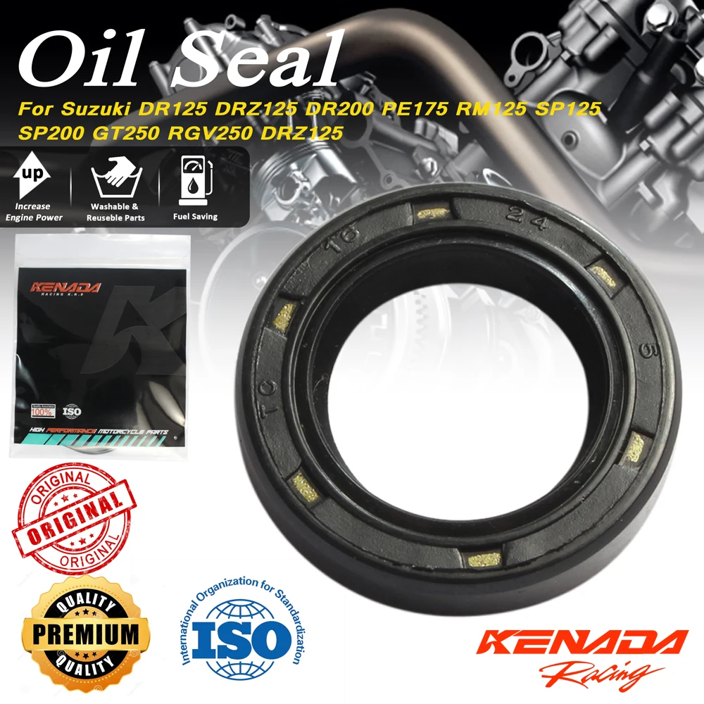 For Suzuki DR125 DRZ125 DR200 PE175 RM125 SP125 SP200 GT250 RGV250 DRZ125 Kick Start Oil Seal 09285-16003