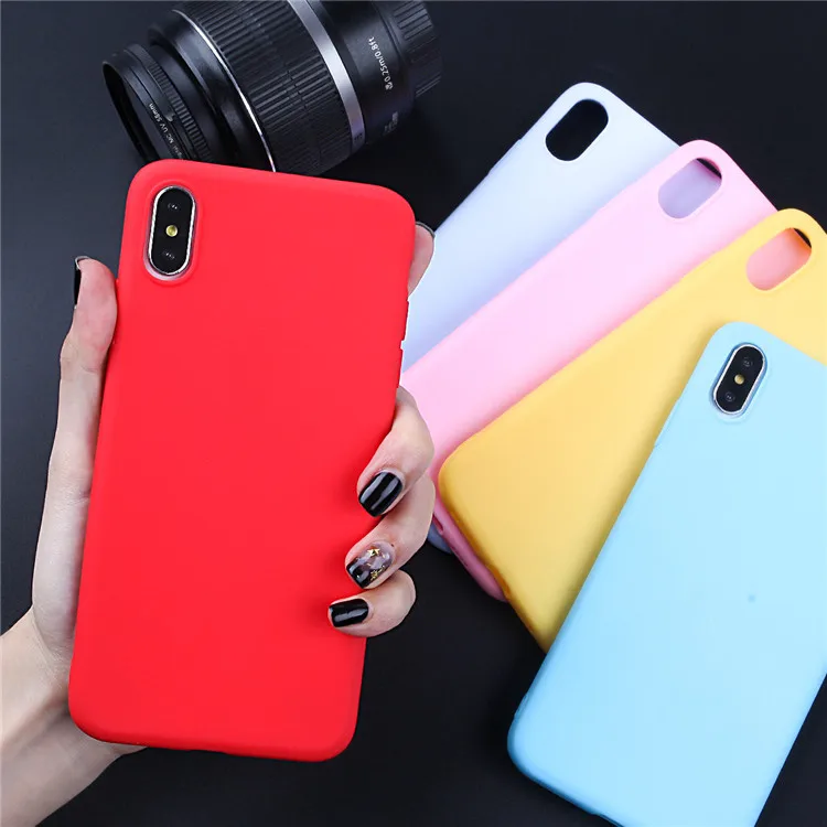 Luxury Matte Phone Case for iPhone X XR XS max Case For iphone 11 12 Pro Max 6 7 8 Plus SE 2020 Silicone Soft Back Cover Cases