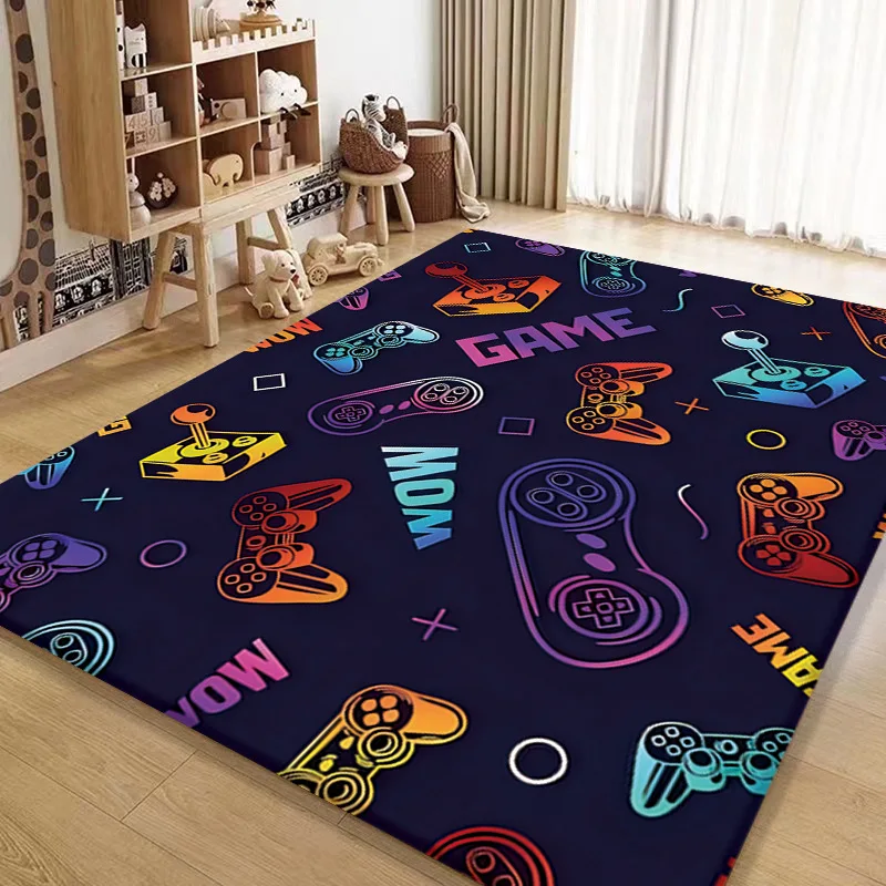 

Game Console Symbols Area Rugs Teen Kawaii Home Living Room Bedroom Decor Anime Carpets Children's Aesthetic Kids Play Floor Mat