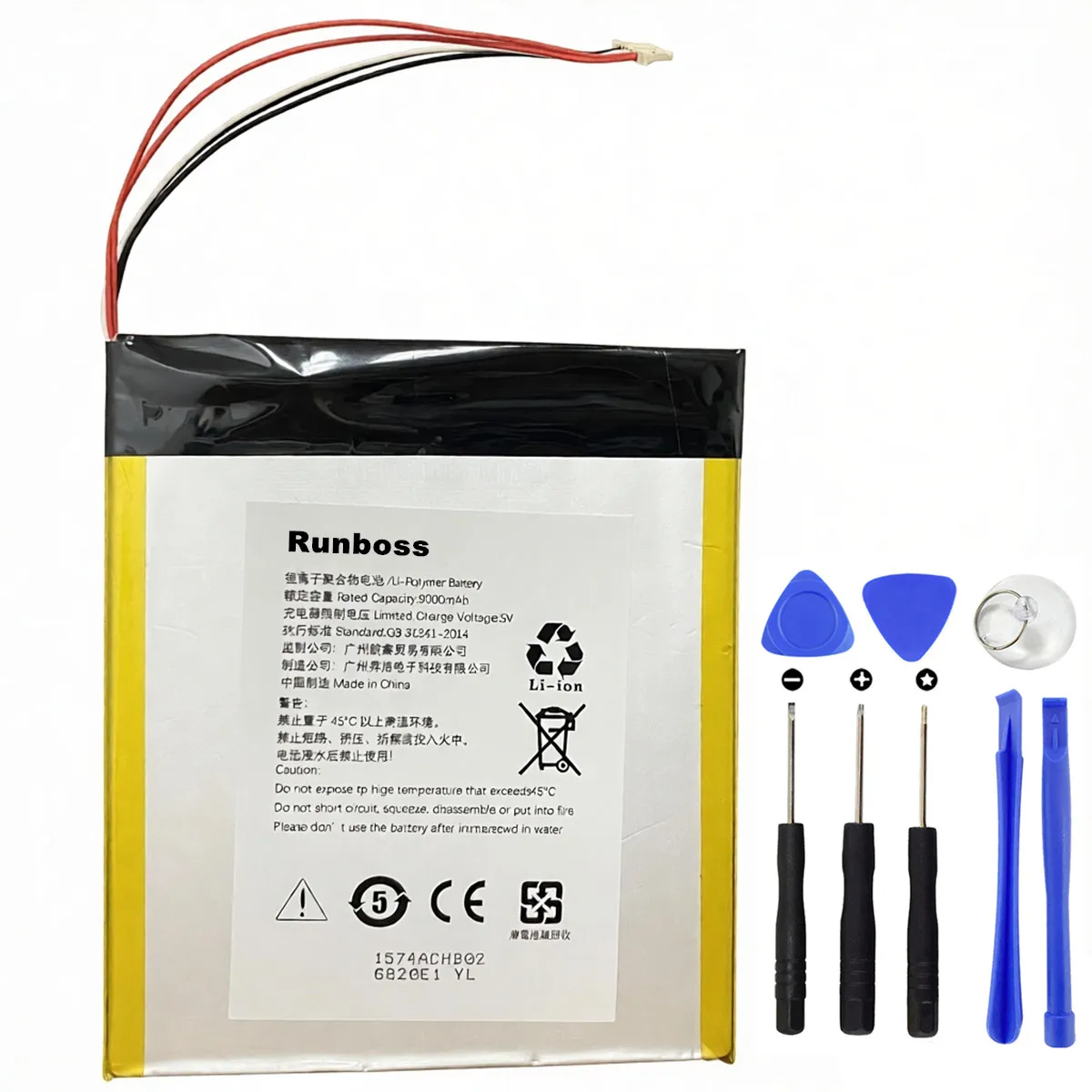 New High Capacity 9000mAh Li-Polymer Battery For Teclast T40 Plus / T40 Pro Tablet PC Battery 5 Wire Plug Laptop Notebook
