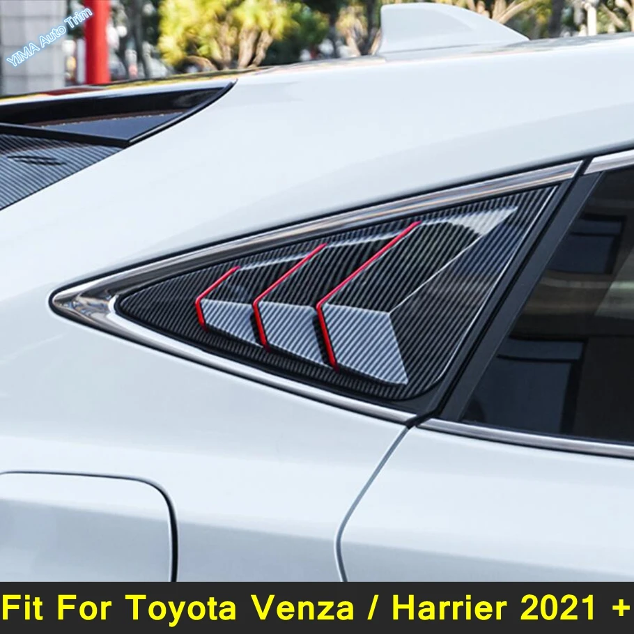 

Rear Window Triangle Shutters Blind Decoration Cover Trim Decal Exterior Accessories 2PCS For Toyota Venza / Harrier 2021 - 2023