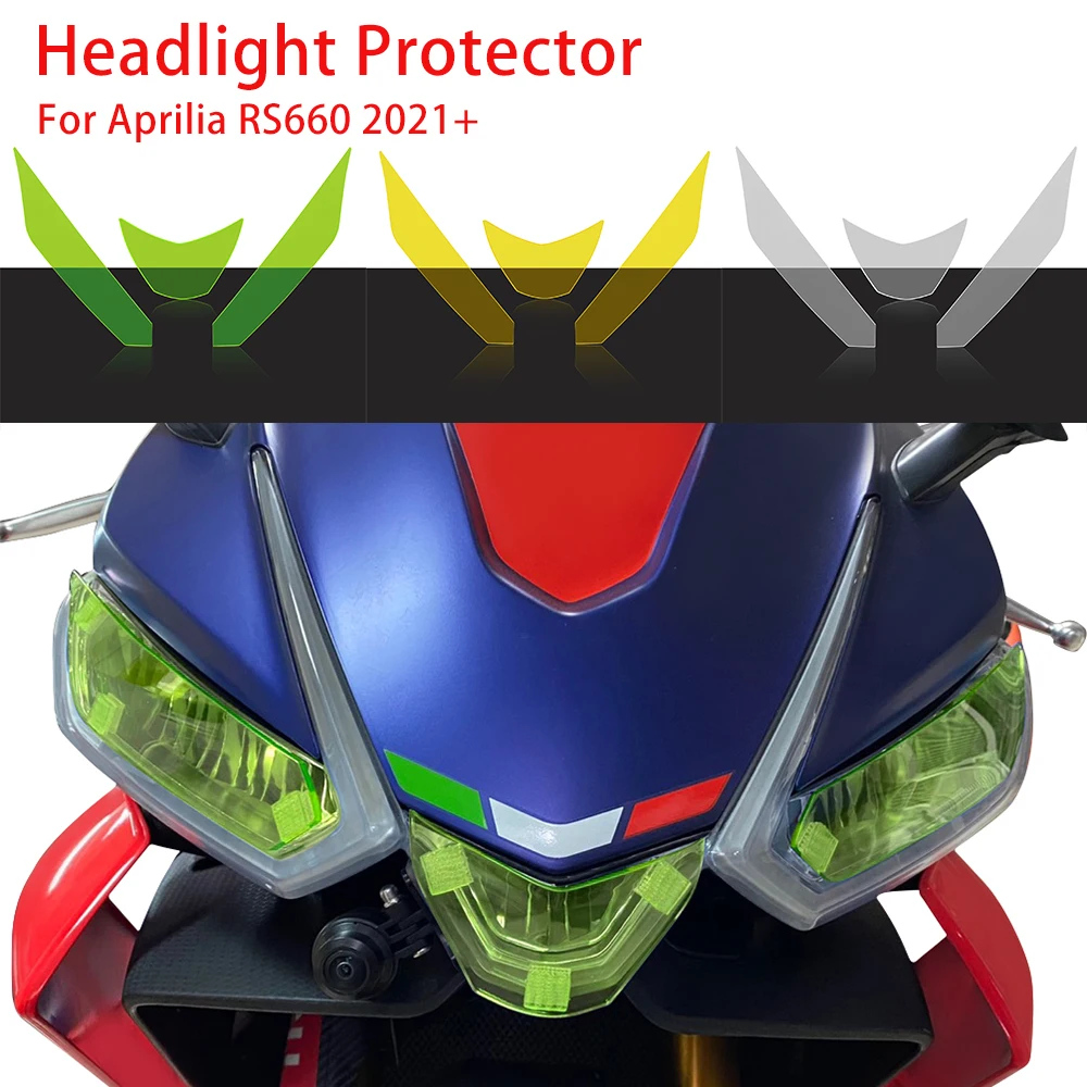 Motorcycle Front Headlight Protector Grille Guard Headlamp Screen Shield Len Protection For Aprilia RS660 RS 660 rs660 2021-2024