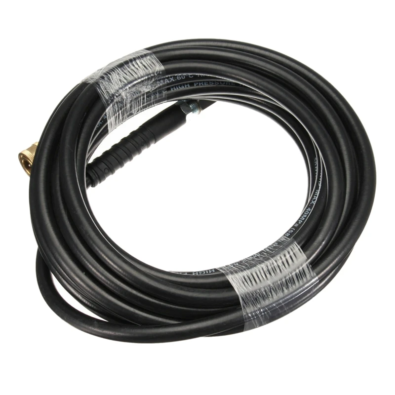 15M High Pressure Washer Hose Tube 1/4 Quick Connect Car Washer Cleaning Hose