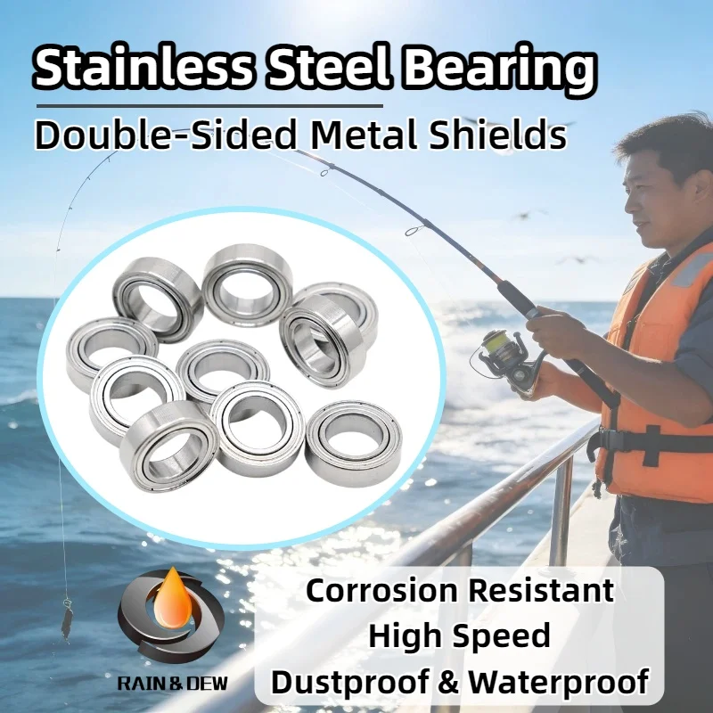 2Pcs SMR95ZZ Stainl…