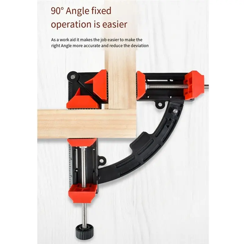 AEE8-1 PCS Woodworking Angle Clamp Home Right-Angle Fixing Tool Right-Angle Clamp 30-90 Degrees Adjustable