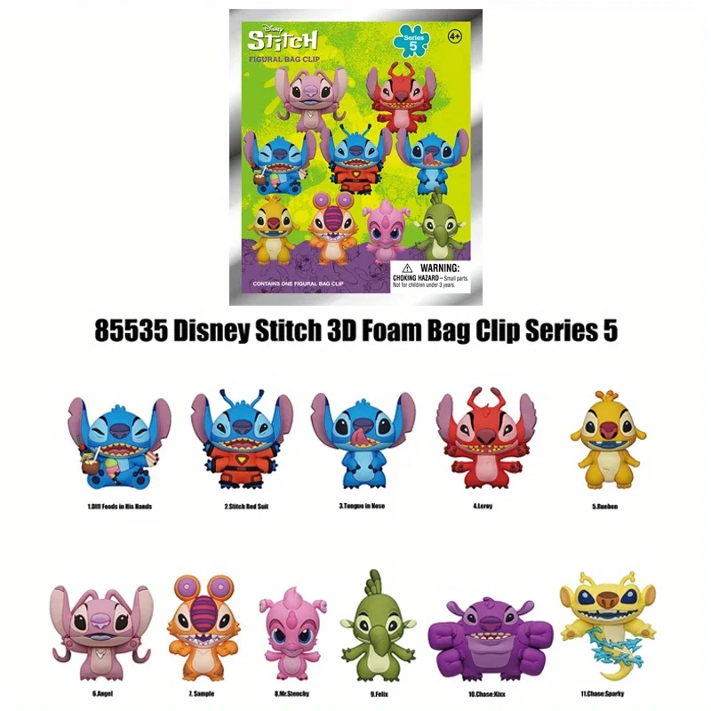 Stitch Officially Licensed PVC Blind Box Keychain Mystery Bag Clip Gift Disney