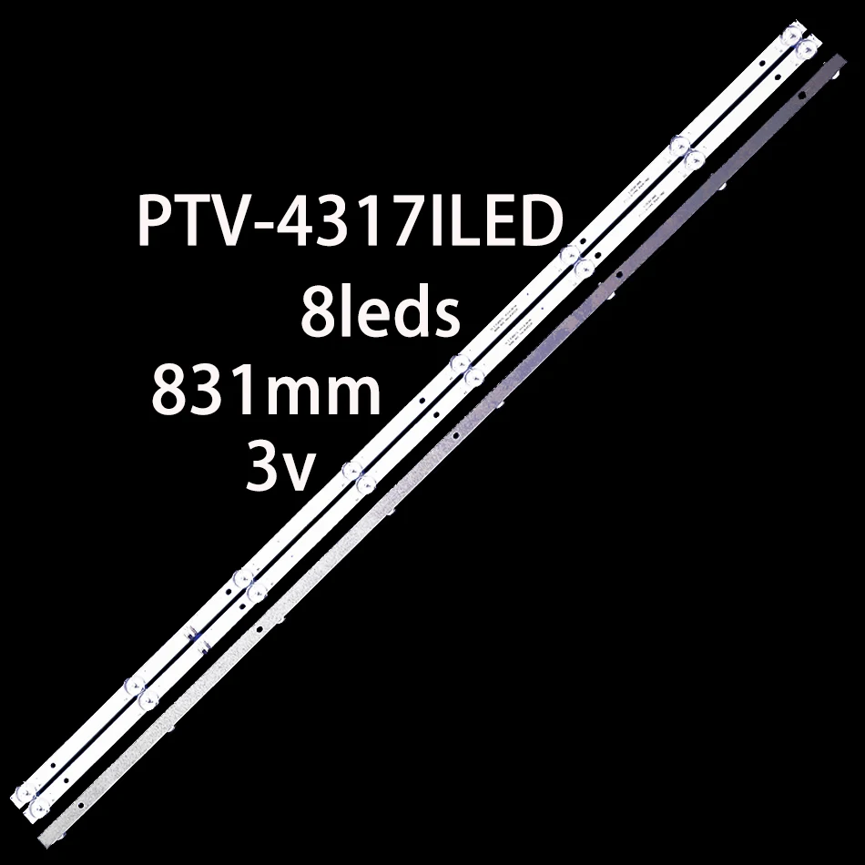 830MM LED Backlight Strip 8lamps DLED43KJAH 3X8 0006 For Ptv43174kileD PTV-4317ILED