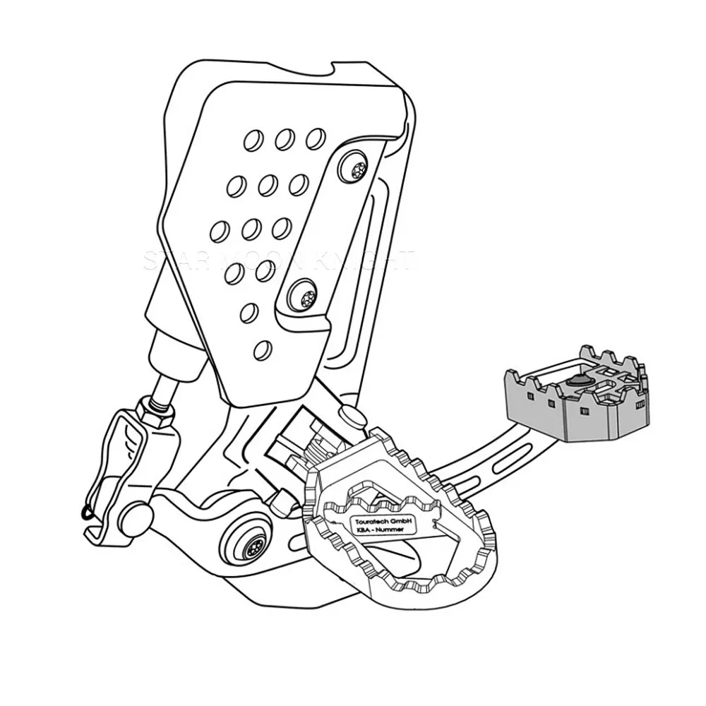 Motocicleta especial para RA1250 Pan America 1250 2021-Pedal de extensión de palanca de freno sin pie, placa de punta de paso, extensor de agrandar