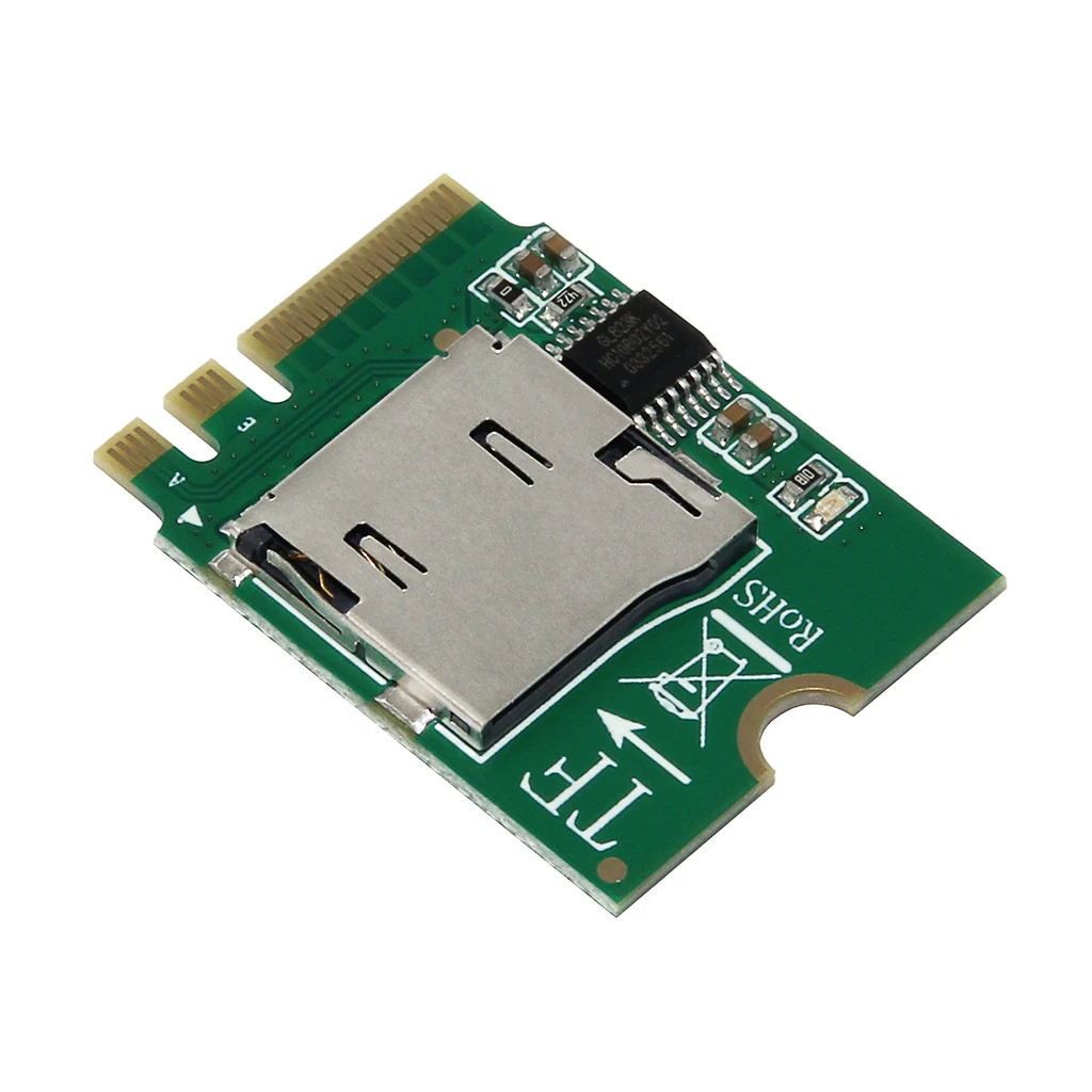 For NGFF M.2 A/E KEY 2230 Wireless Network Card Wifi to Micro SD SDHC TF Support Hot-swappable Adapter Card