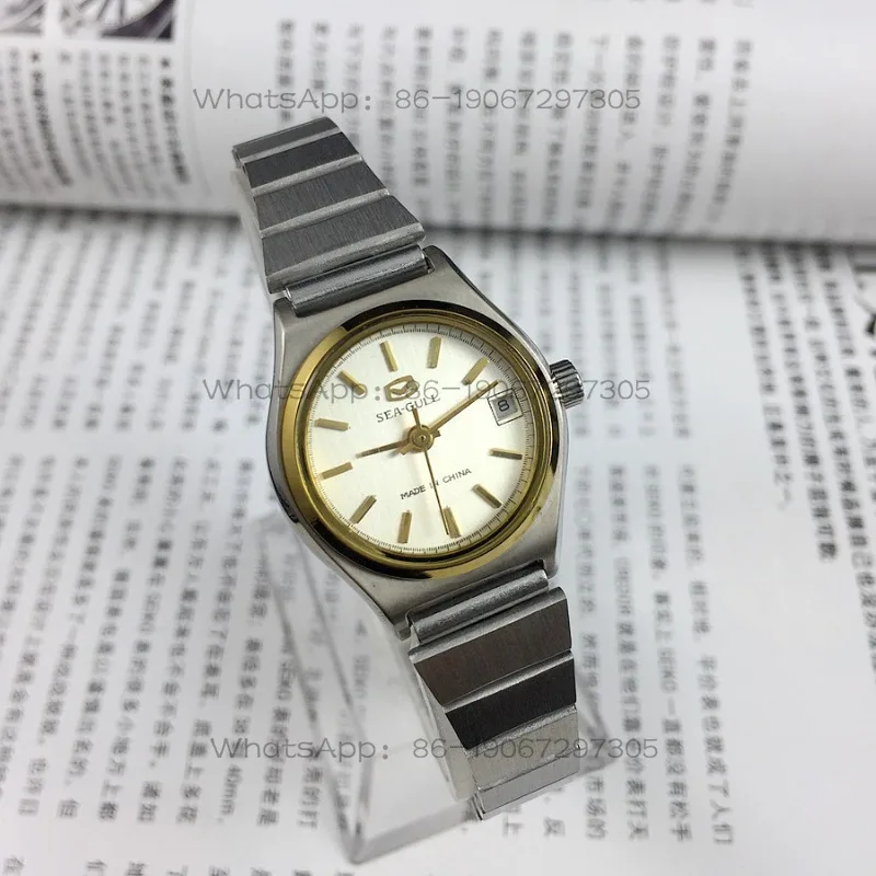 Original Inventory,  Seagull Brand All-steel Strip Nail Single Calendar Manual Mechanical Women's Watch