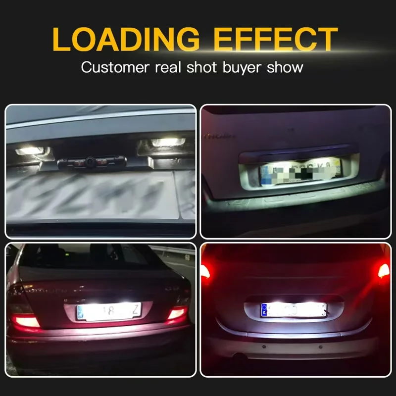 2Pcs Error Free Led License Number Plate Light For Hyundai I30 CW GD 5D Accent Elantra GT Kia Pro Ceed 2 Car Accessories