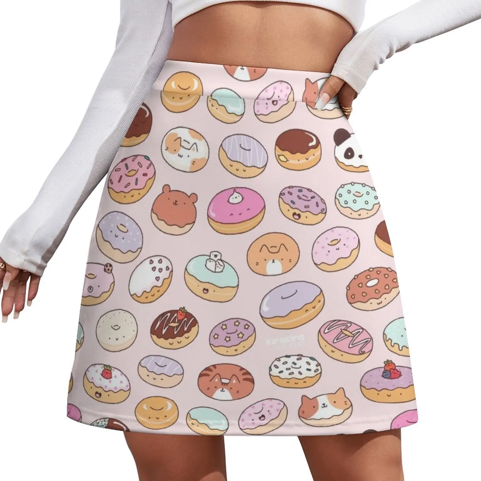 

Mmm.. Donuts! Mini Skirt skirt for woman elegant dresses for women School uniform korean women's clothes