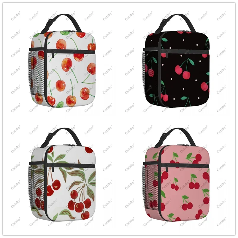 cherry fruit   Lunch bag portable aluminum foil thickened thermal insulation lunch-bag waterproof lunchs bags handbag