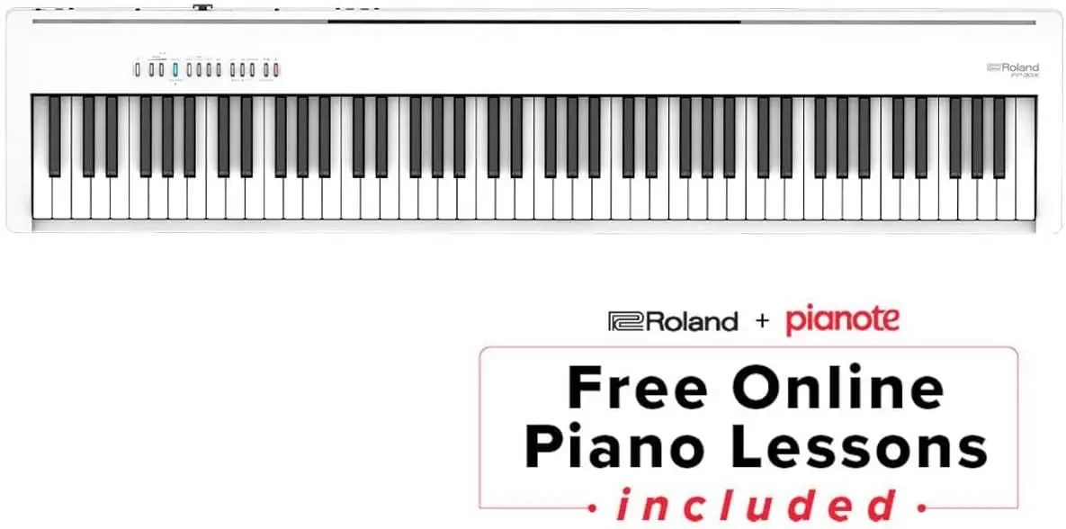 FP-30X Digital Piano with Built-in Powerful Amplifier and Stereo Speakers. Rich Tone and Authentic Ivory 88-Note PHA-4 Ke