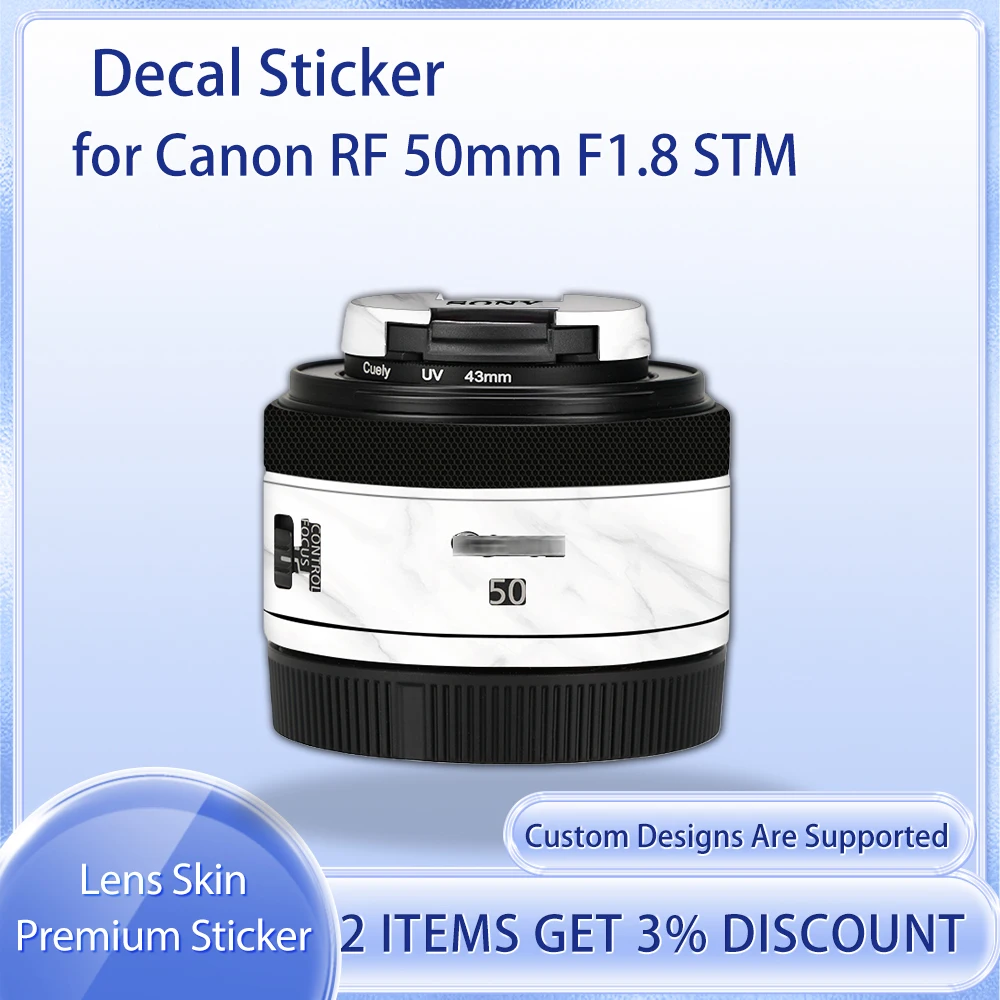 rf50f18-decalque-pele-para-canon-rf-50mm-f18-stm-lente-pele-decalque-rf-50f18-pelicula-protetora-capa-filme-envoltorio-de-pele-coberto