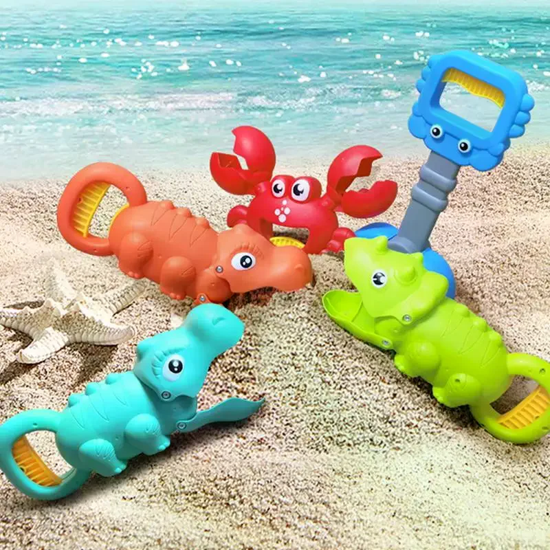 Children's Beach Toy, Lobster, Dinosaur Toy Clip, Male And Female Crab Foot Pliers, Robotic Arm, Beach Dredging Shovel Set
