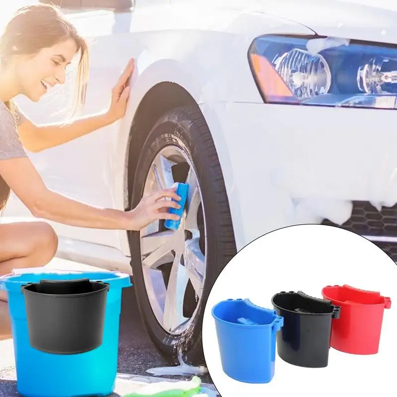 Universal Bucket Organizer Car Detailing Tools Towels Brushes Mitt Fast Easy Storage Kits External Hanging Barrel