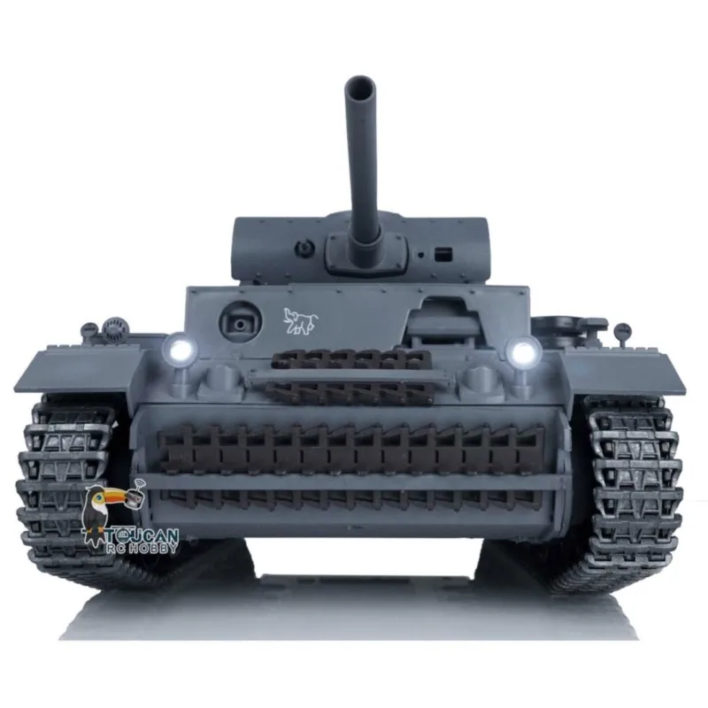 US Stock HENG LONG 1/16 7.0 Upgraded Metal Tracks RC Panzer III L RTR Radio Control Tank 3848 Remote Control Car TH17342