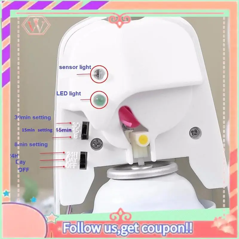 AT84-4X Automatic Perfume Dispenser Air Freshener Aerosol Fragrance Spray For 14Cm Height Fragrance Can (Not Including)
