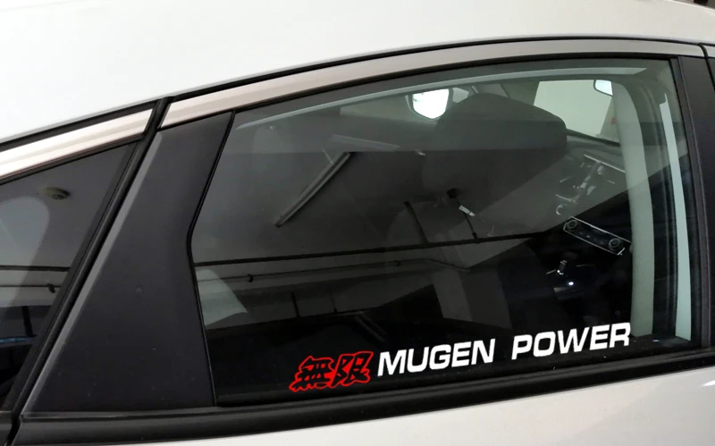 Car Stickers Mugen Power Sports Decals For Honda Fit Civic CRV XRV Doors Window Windshield Auto Tuning Styling Vinyls D30