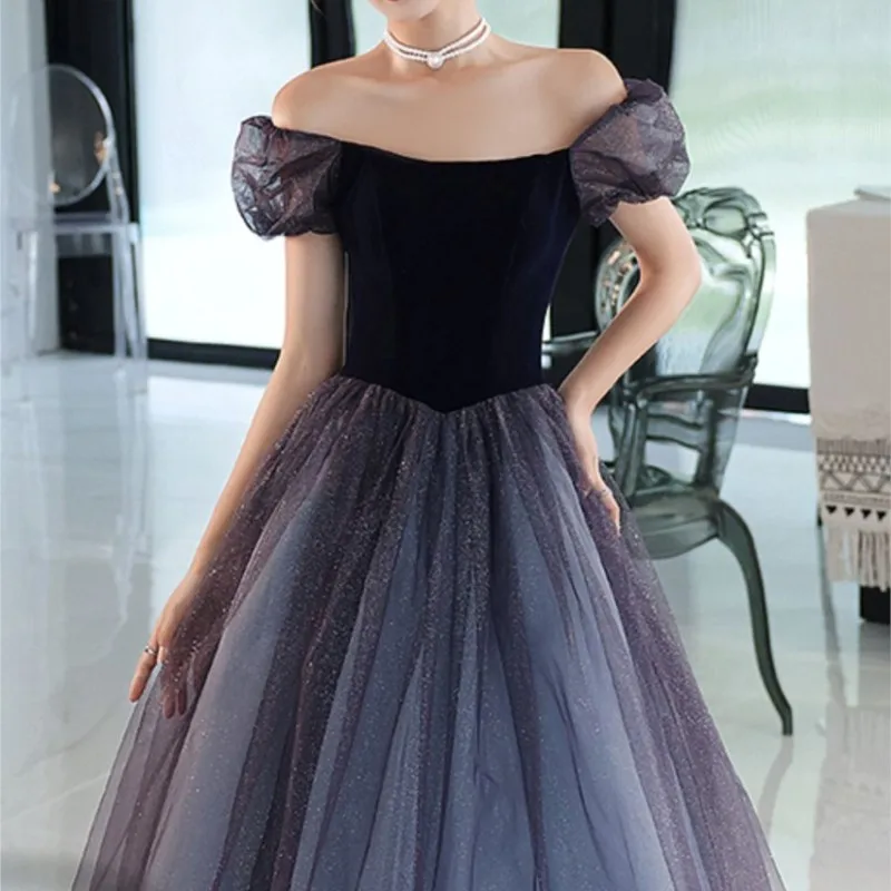 

Host Skirt Art Exam Women's Banquet Temperament Long Birthday Pettiskirt