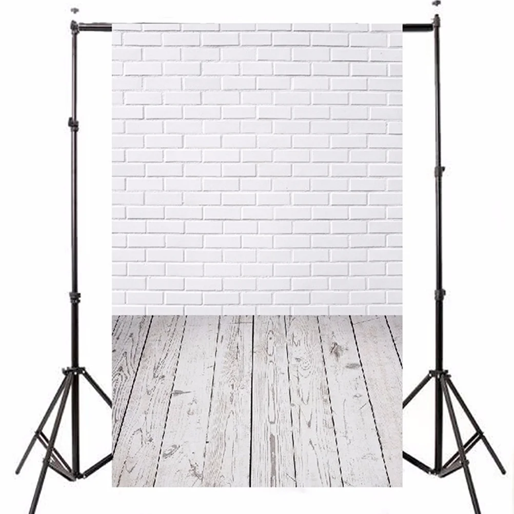 

1Pcs White Brick Wall Pattern Backdrop Cloth High Quality Material Simple Design Chic Fashionable Photography Background