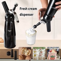 Professional 500ml Cream Whipper with 3 Nozzles Aluminum Whipped Cream Dispenser Butter Dispenser DIY Bake Tools